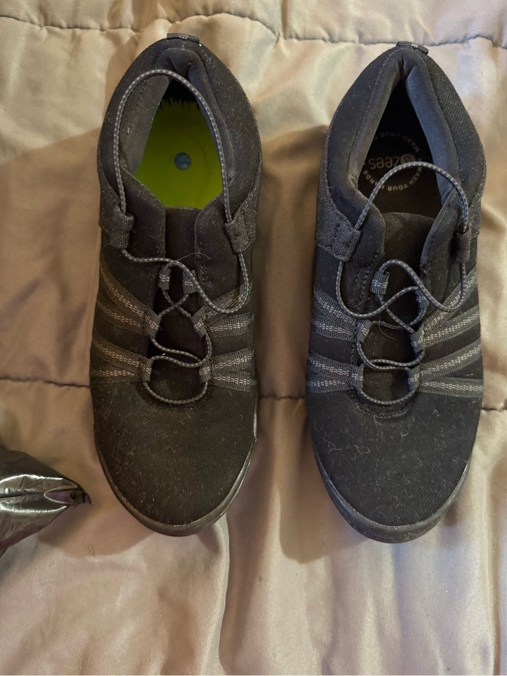 Black Slip-On Shoes